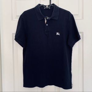 Burberry Brit Modern Fit Piqué Polo | Navy